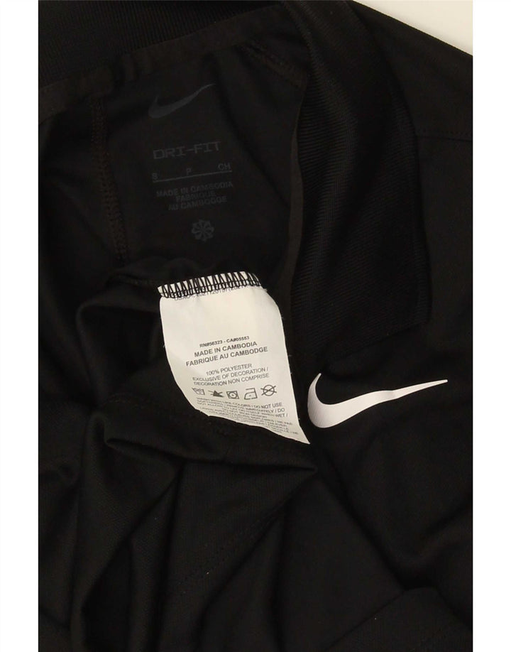 Nike Dri Fit poloshirt til mænd, lille sort polyester