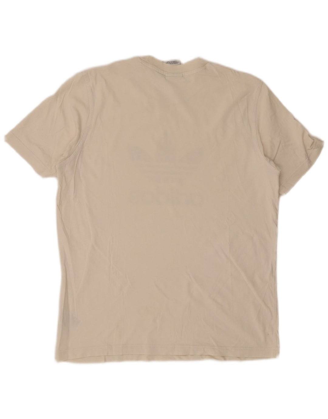 ADIDAS grafisk t-shirt til mænd, medium hvid bomuld
