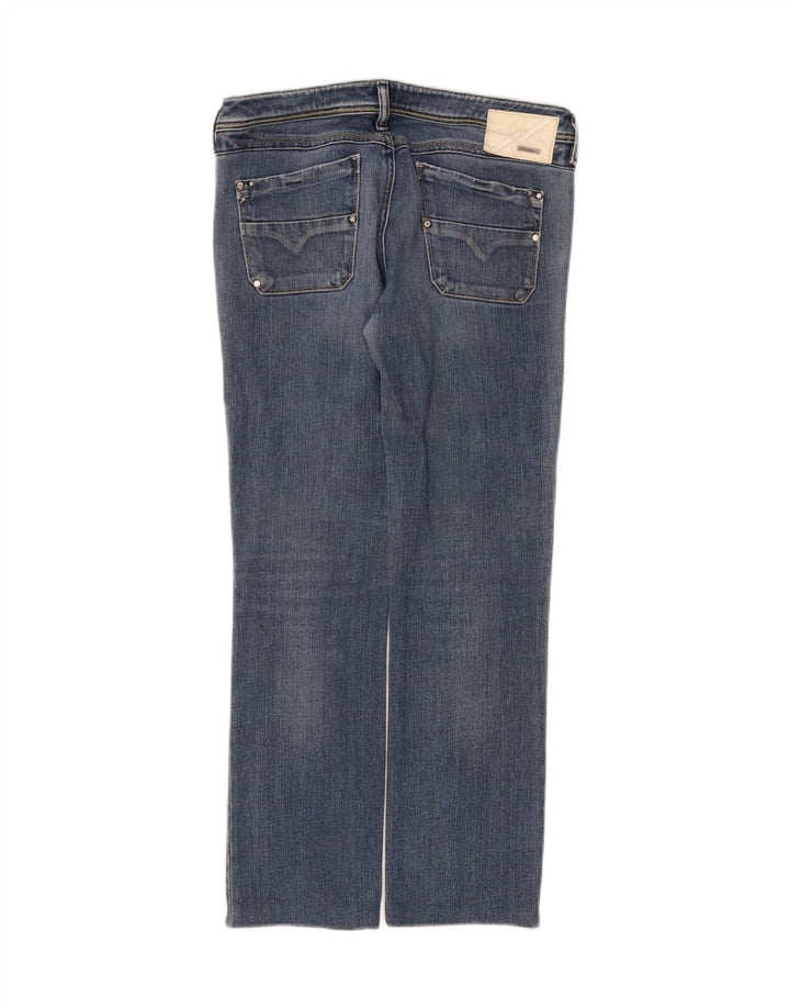 Diesel Dame Lowky Straight Jeans W32 L28 Blå Bomuld