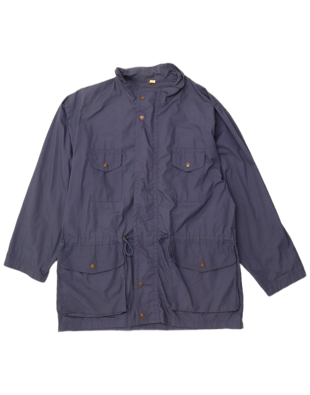 VINTAGE Herre Utility Jacket IT 52/54 XL Navy Blue Polyester