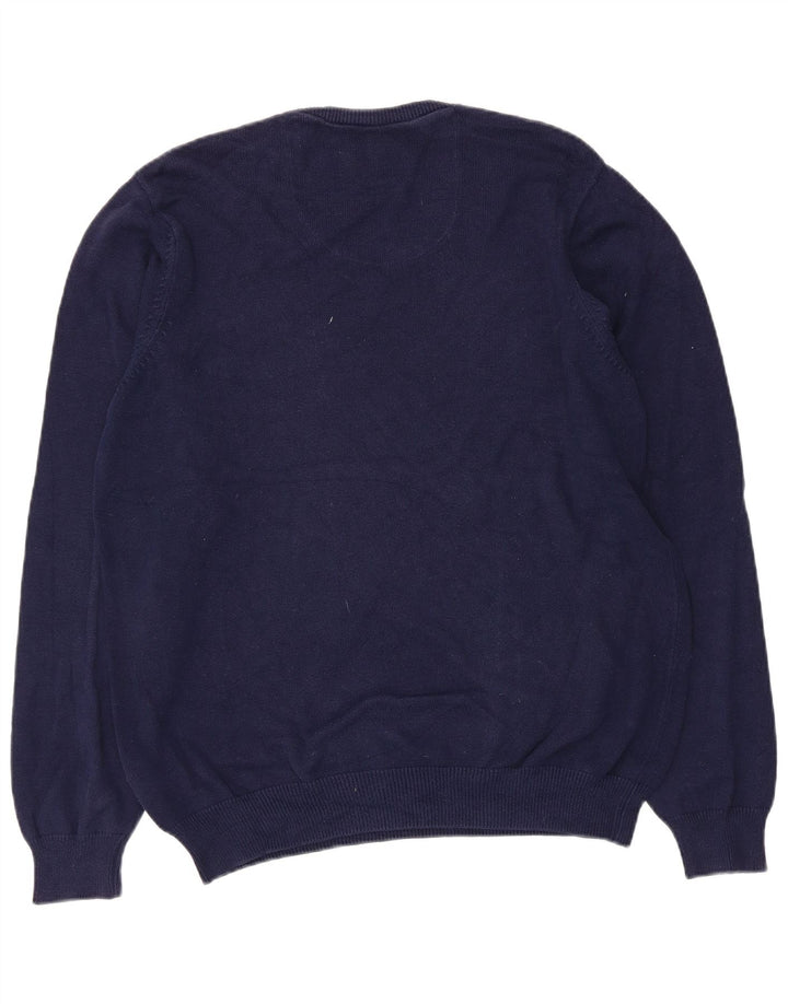 Marks & Spencer Herre Regular Fit V-hals sweater Medium Navy Blue