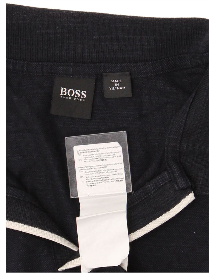 HUGO BOSS Polo skjorte til mænd 2XL marineblå bomuld