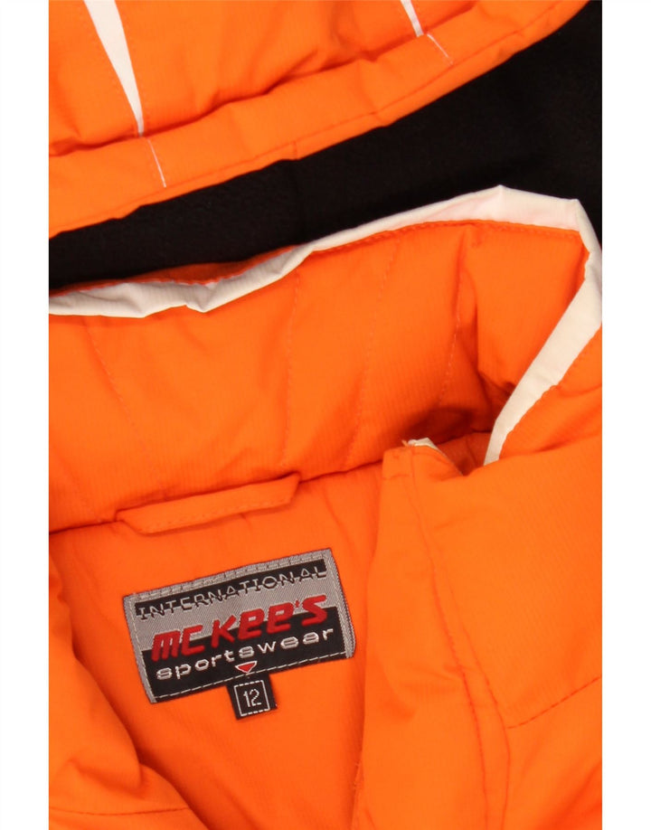 MC Kee's hættejakke til drenge 11-12 år Orange Colourblock