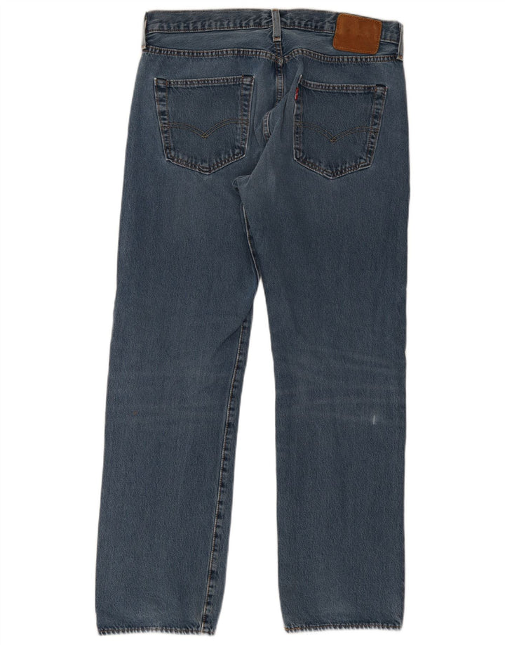 Levi's Straight Jeans til mænd W34 L30 blå bomuld
