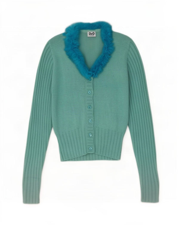 Dolce & Gabbana Girl Cardigan Sweater 11-12 år Turkis Angora