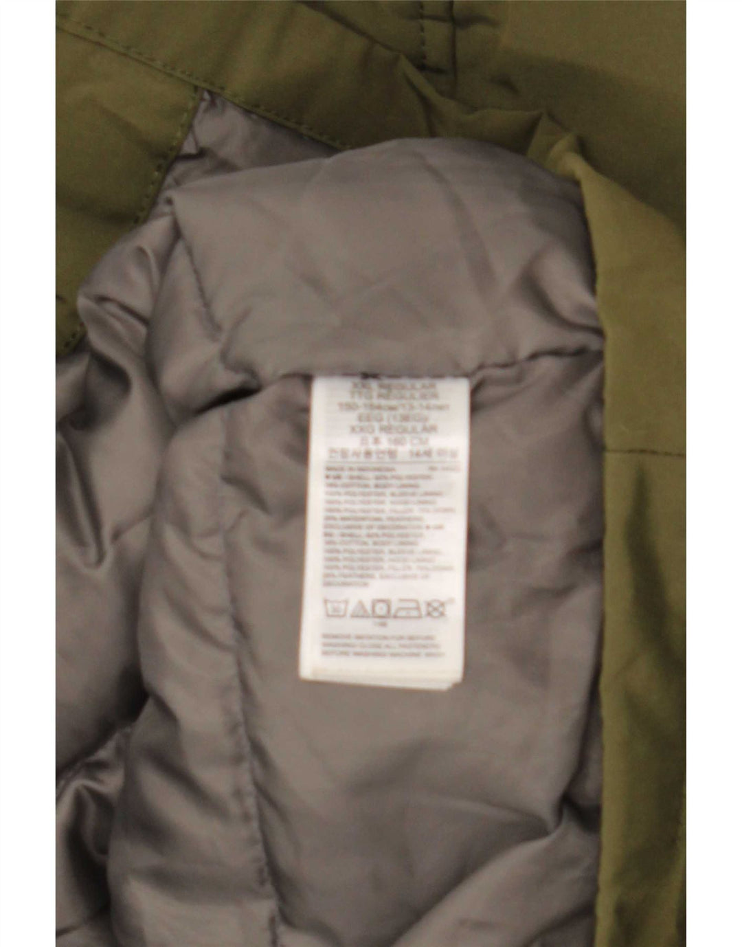 Gap Boys Hooded Parka Jacket 13-14 år Khaki Polyester