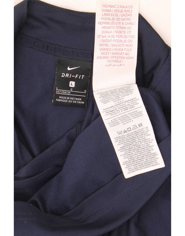Nike drenge Dri Fit træningsdragt topjakke 12-13 år Stor marineblå