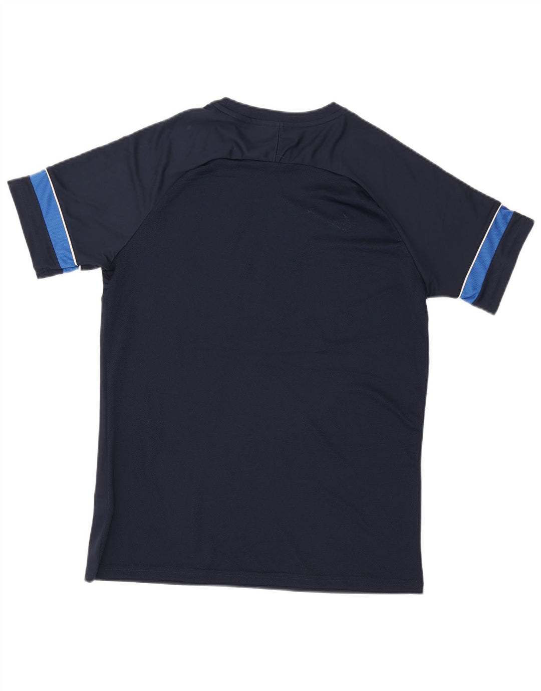 Nike Herre Dri Fit T-shirt Top Stor marineblå Colourblock Polyester