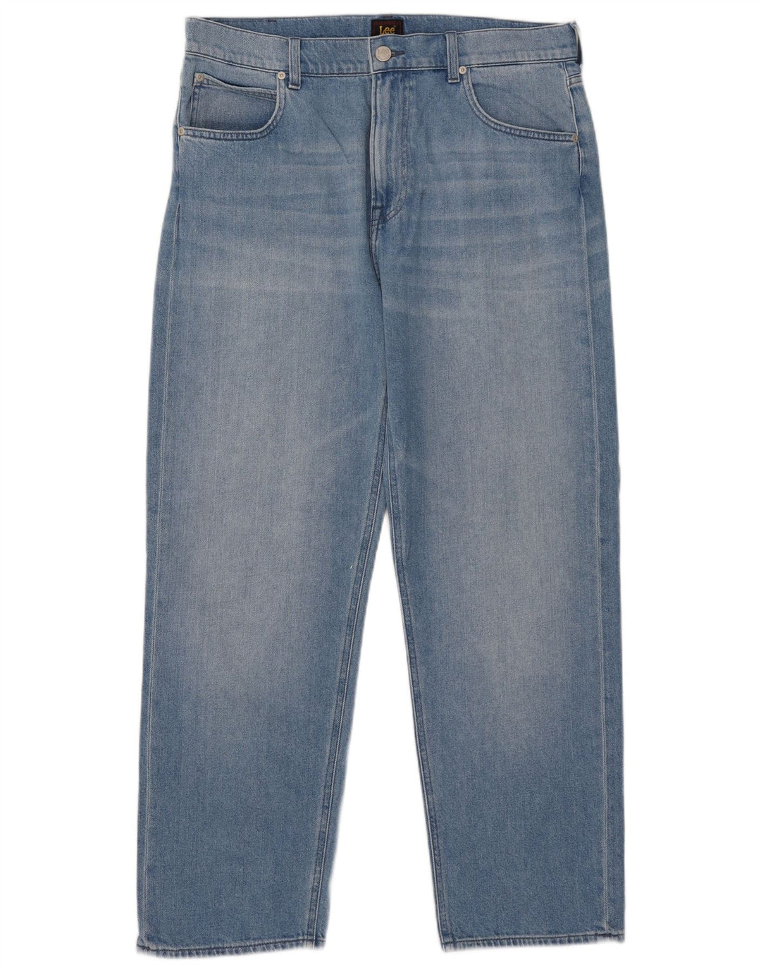Lee Dame Straight Jeans W34 L29 Blå Bomuld