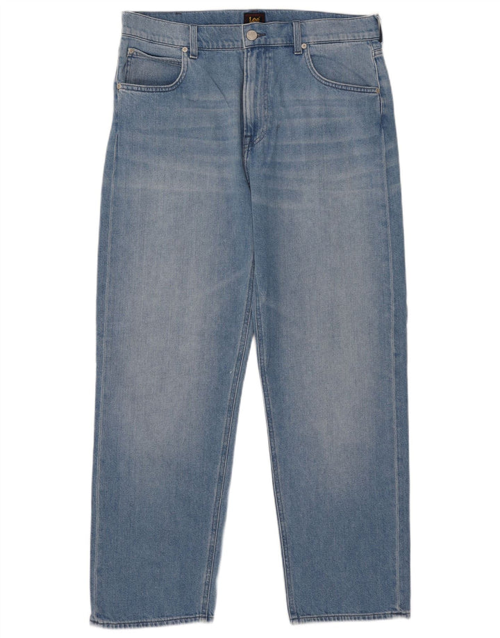 Lee Dame Straight Jeans W34 L29 Blå Bomuld
