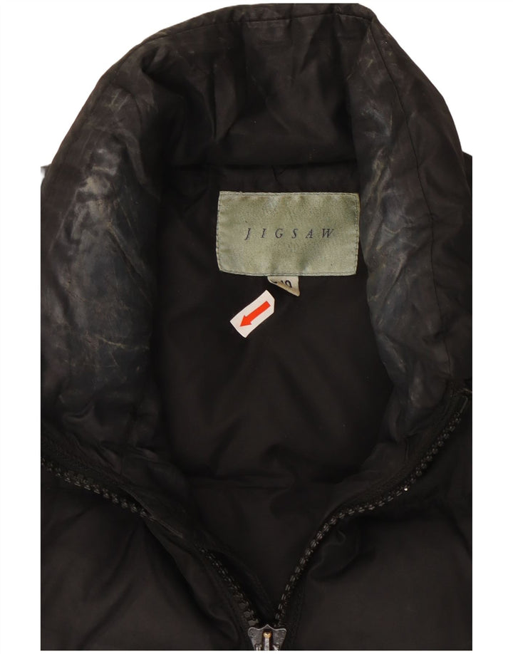 Jigsaw Womens Polstret Gilet UK 10 Small Black Nylon