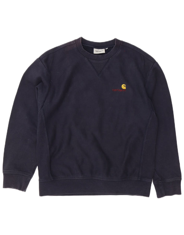 Carhartt Herre Sweatshirt Jumper Medium Navyblå Bomuld