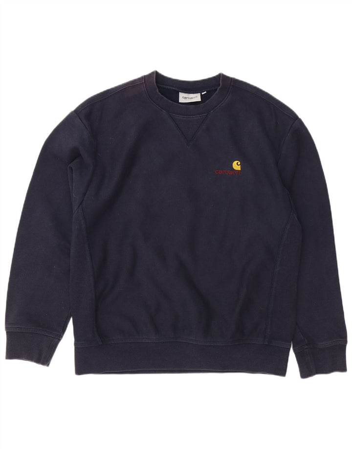 Carhartt Herre Sweatshirt Jumper Medium Navyblå Bomuld
