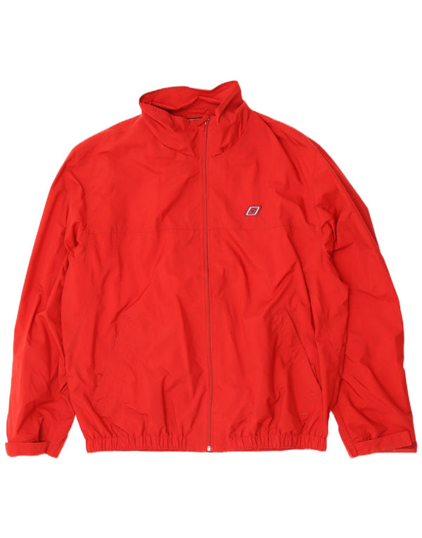 Lotto Regnjakke til mænd UK 46 3XL Rød Nylon
