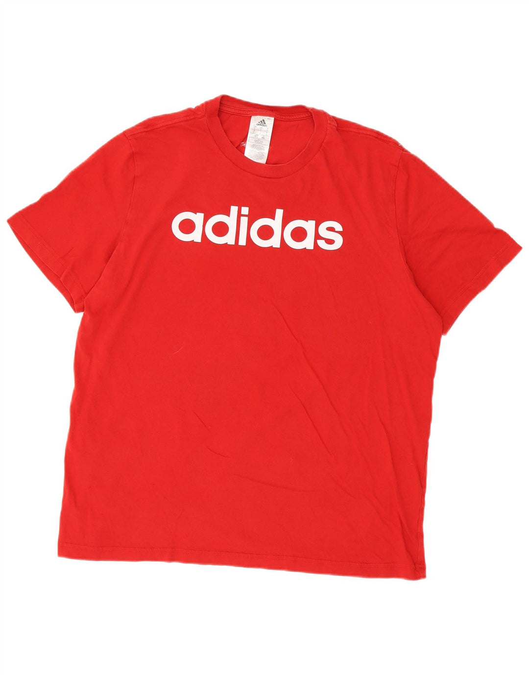 Adidas Grafisk T-shirt top til mænd, stor rød bomuld