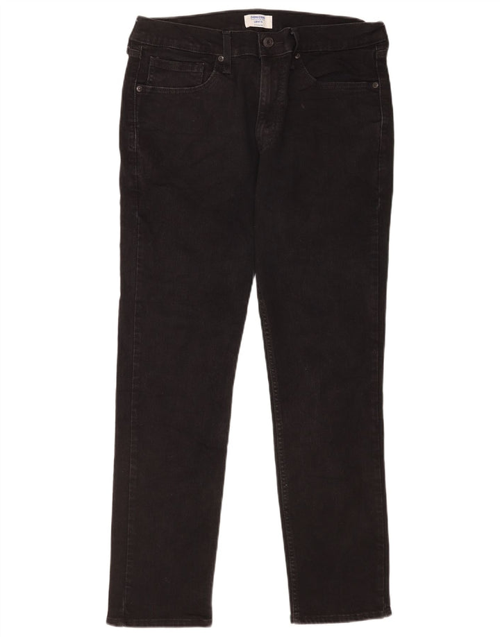 Levi's Herre Denizen Slim Jeans W33 L30 Sort bomuld