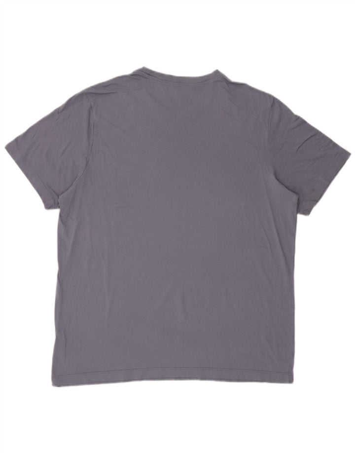 Nike grafisk T-shirt top til mænd XL blå bomuld