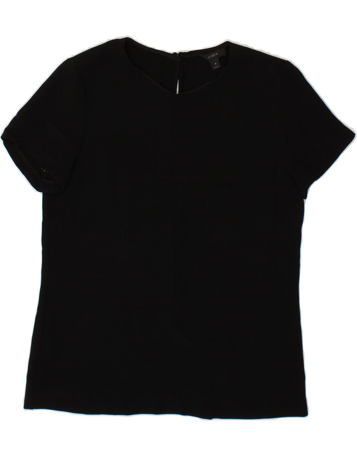 J. CREW Womens T-Shirt Top US 4 Small Black Vintage J. Crew and Second-Hand J. Crew from Messina Hembry 