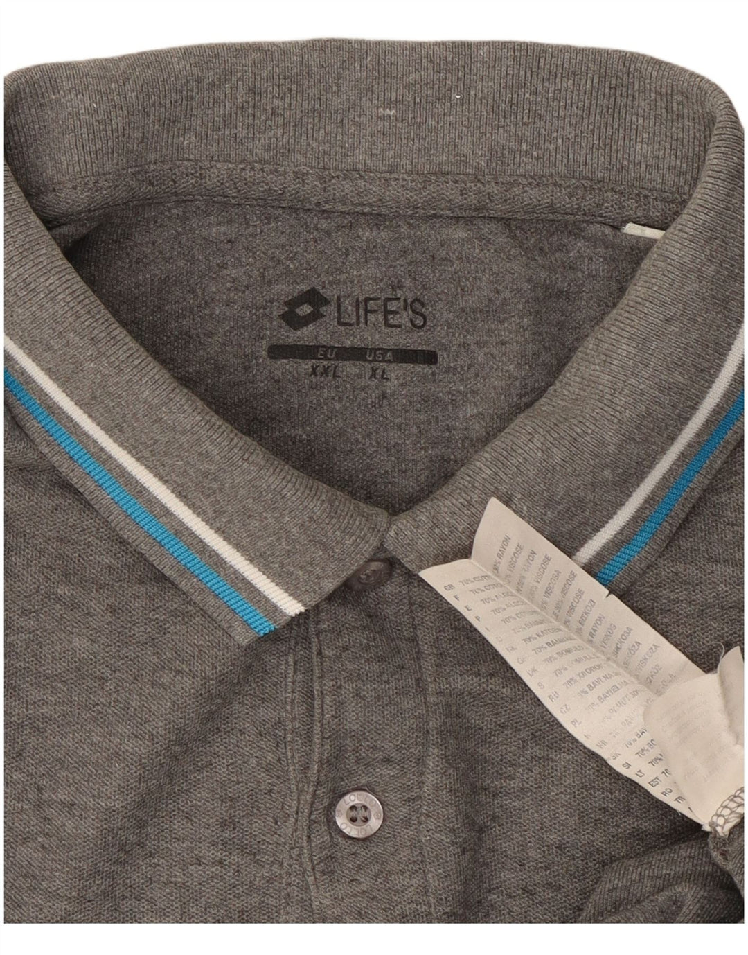 Lotto Herre poloshirt XL Grå Bomuld