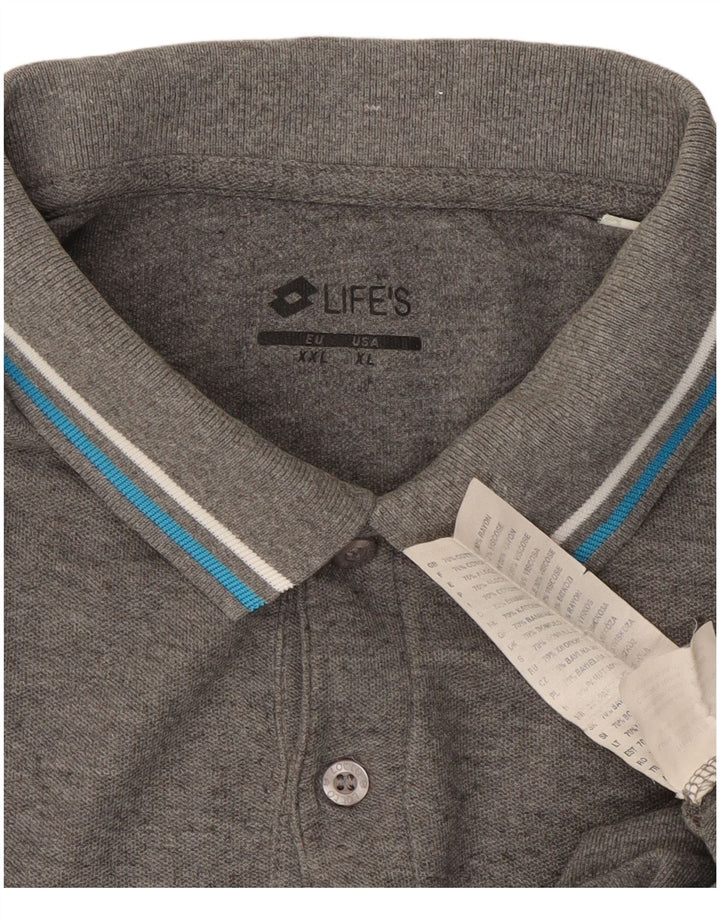 Lotto Herre poloshirt XL Grå Bomuld