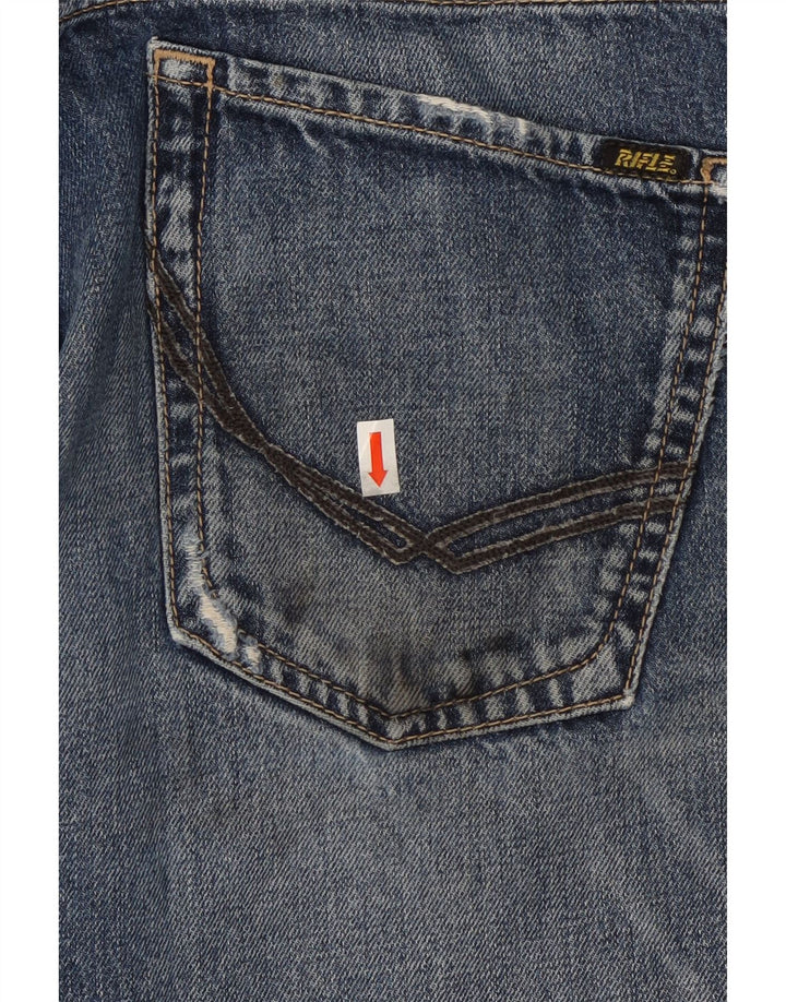 RIFLE Mens Slim Jeans W31 L31 Blue Cotton Vintage Rifle and Second-Hand Rifle from Messina Hembry 