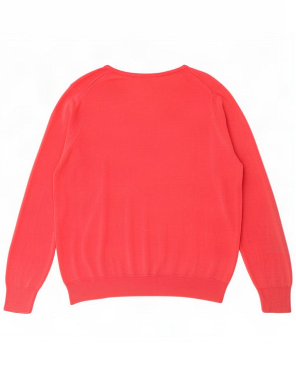 Marks & Spencer Dame Boat Neck Jumper Sweater UK 22 3XL Pink Akryl