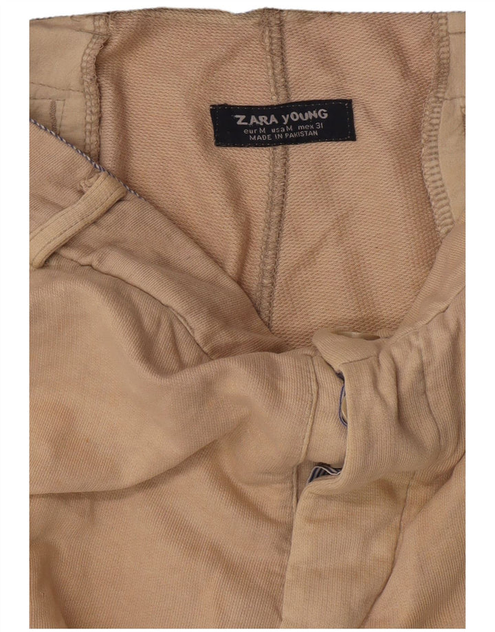 Zara Herre Slim Fit Chino Bukser Medium W34 L32 Beige