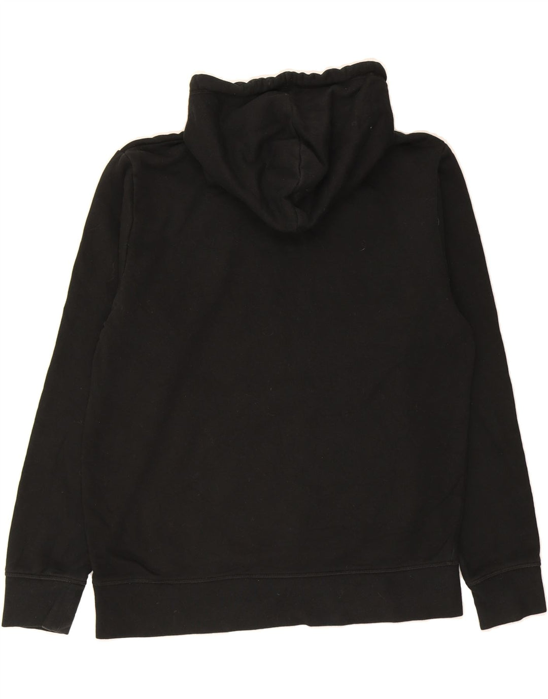 REEBOK Mens Graphic Hoodie Jumper Medium Black Cotton Vintage Reebok and Second-Hand Reebok from Messina Hembry 