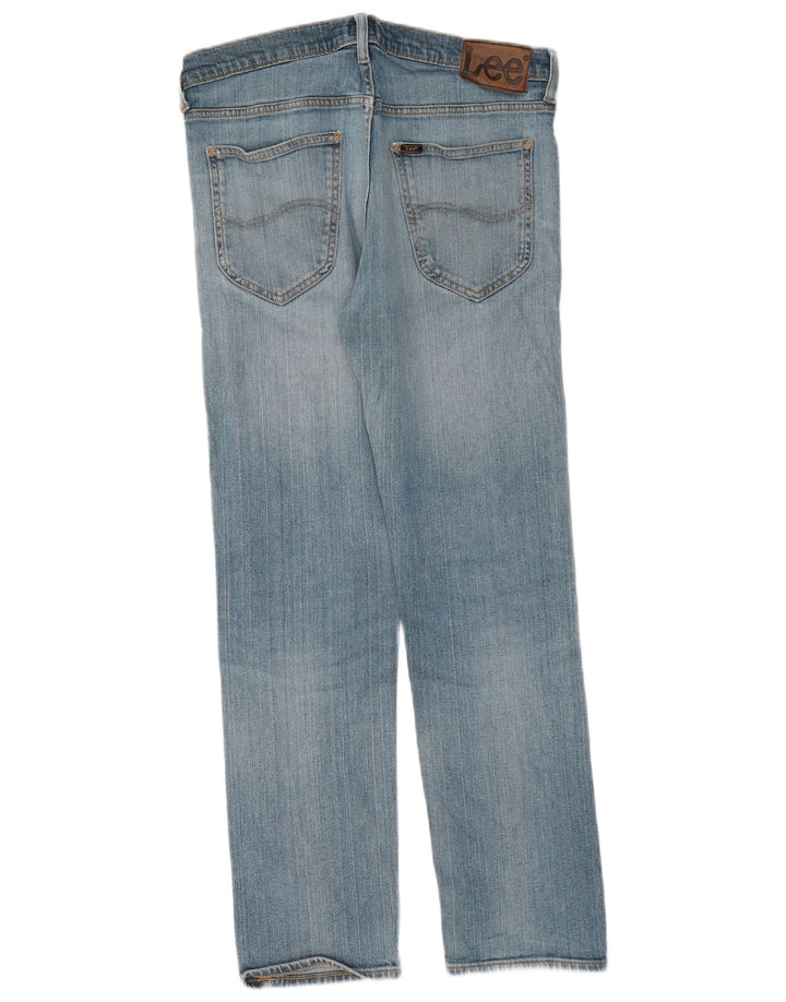 LEE Dame Daren Straight Jeans W33 L32 Blå Bomuld