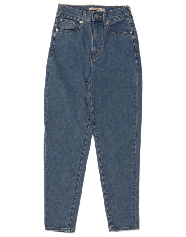 Levi's Dame Mom Jean Højtaljede tilspidsede jeans W24 L26 Blå