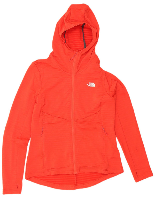 THE NORTH FACE Dame-hættetrøje Sweater UK 14 Medium Orange Nålestribe