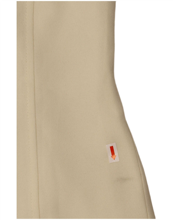 Marella Dame Sleeveless Sheath Dress UK 8 Small Off White Polyester