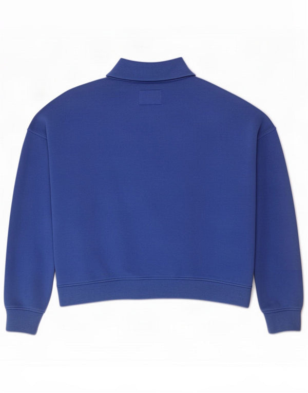 Jack Wills Womens Oversized Graphic Sweatshirt Jumper UK 14 Large Blue