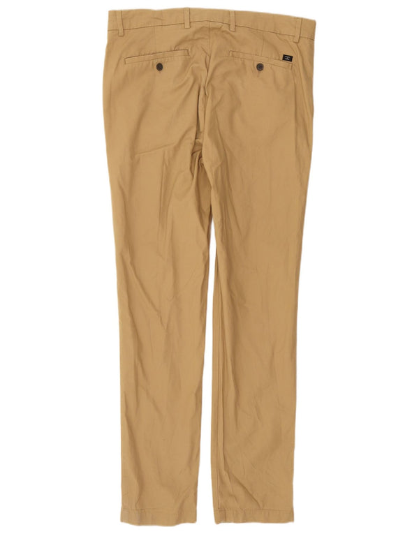 Superdry Slim Suit Bukser til mænd W34 L32 Beige Bomuld