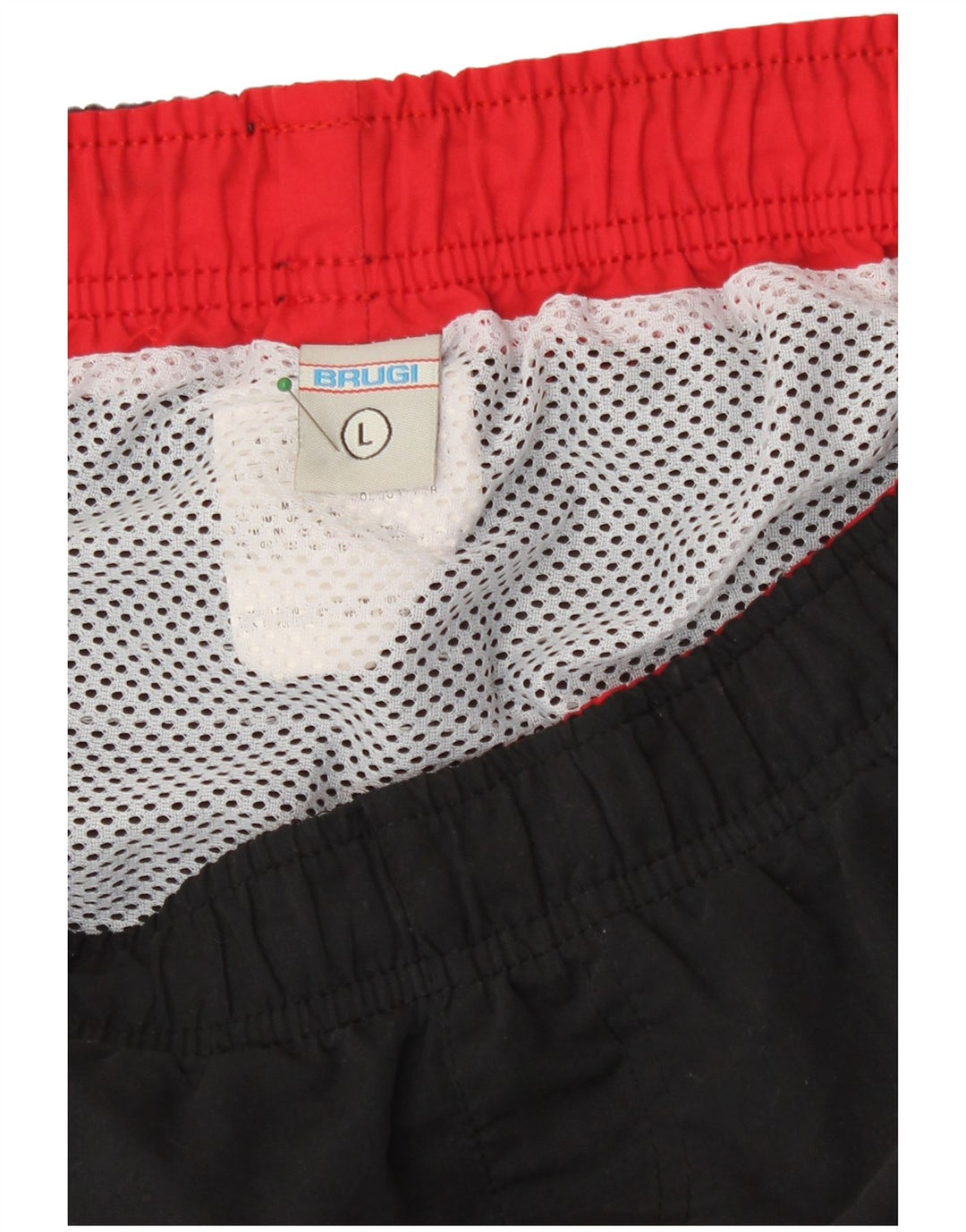 Brugi Badeshorts til mænd Stor sortstribet polyester