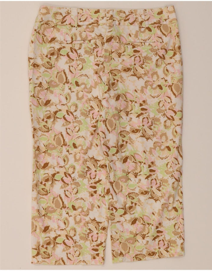 IZOD Womens Capri Trousers US 10 Large W34 L22 Multicoloured Floral Vintage Izod and Second-Hand Izod from Messina Hembry 