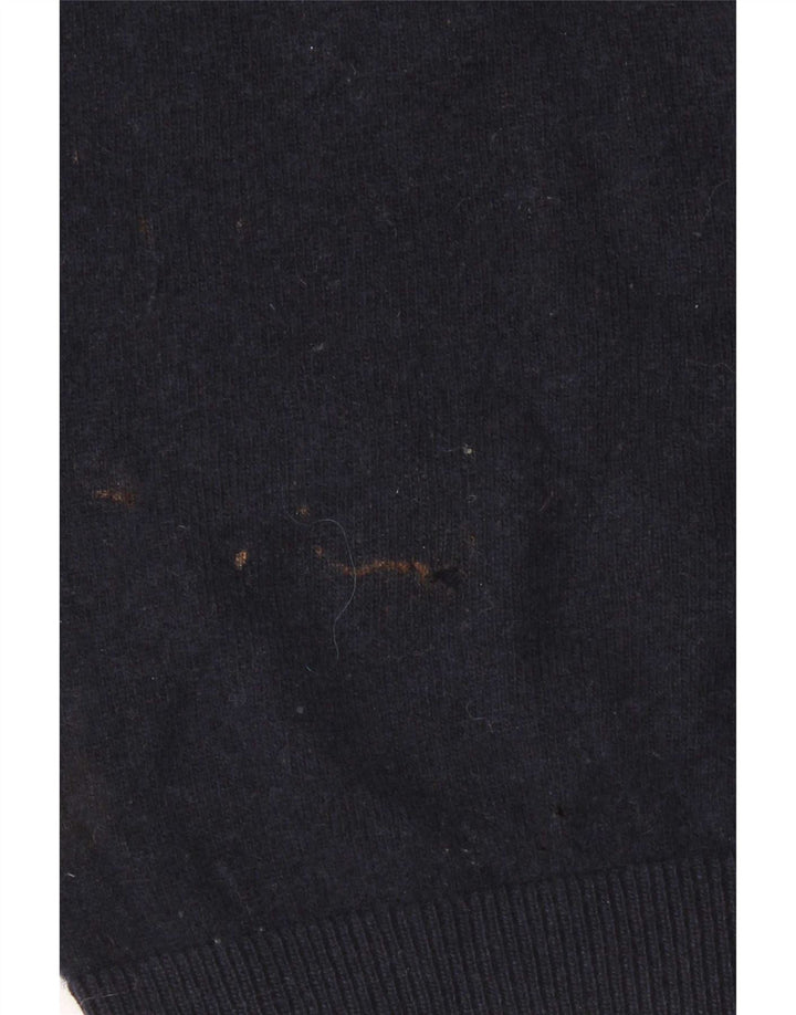 Lacoste Herre Crew Neck Jumper Sweater størrelse 5 Large Navy Blue