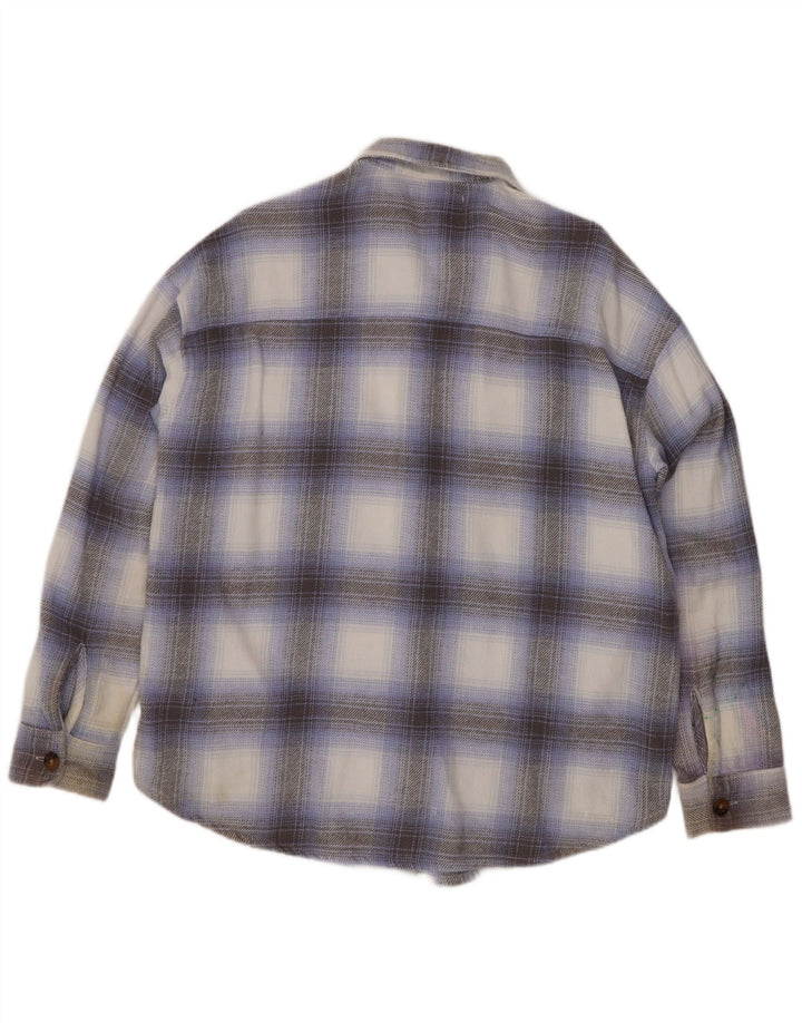 Hollister Womens Boyfriend Fit Flanellskjorte Medium Flerfarvet Plaid