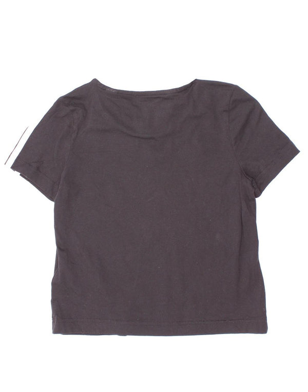 Adidas drenge T-shirt top 5-6 år sort bomuld