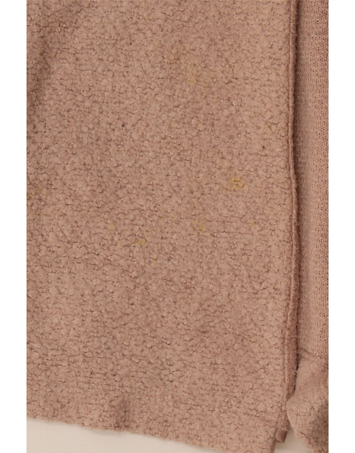 Marks & Spencer Dame Longline Åben Cardigan Sweater UK 12 Medium Pink