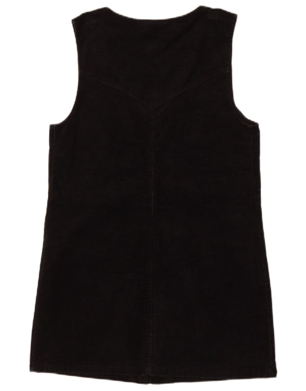 Tommy Hilfiger Womens Sleeveless Corduroy Dress UK 10 Small Black Cotton