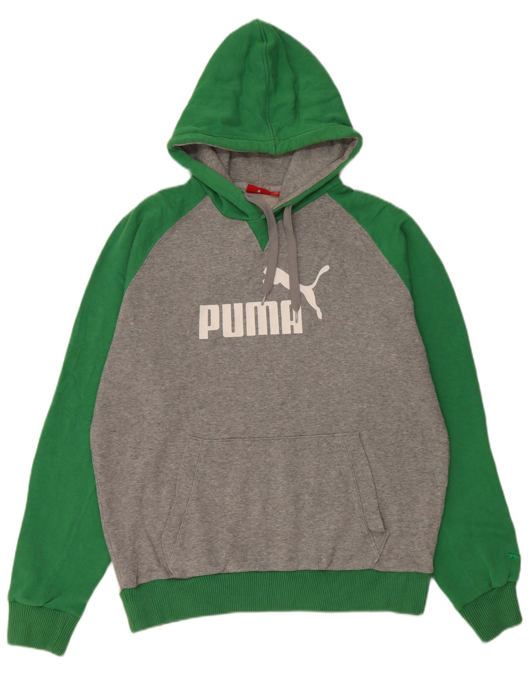 Puma Herre grafisk hættetrøje Jumper Medium Grey Colourblock Bomuld
