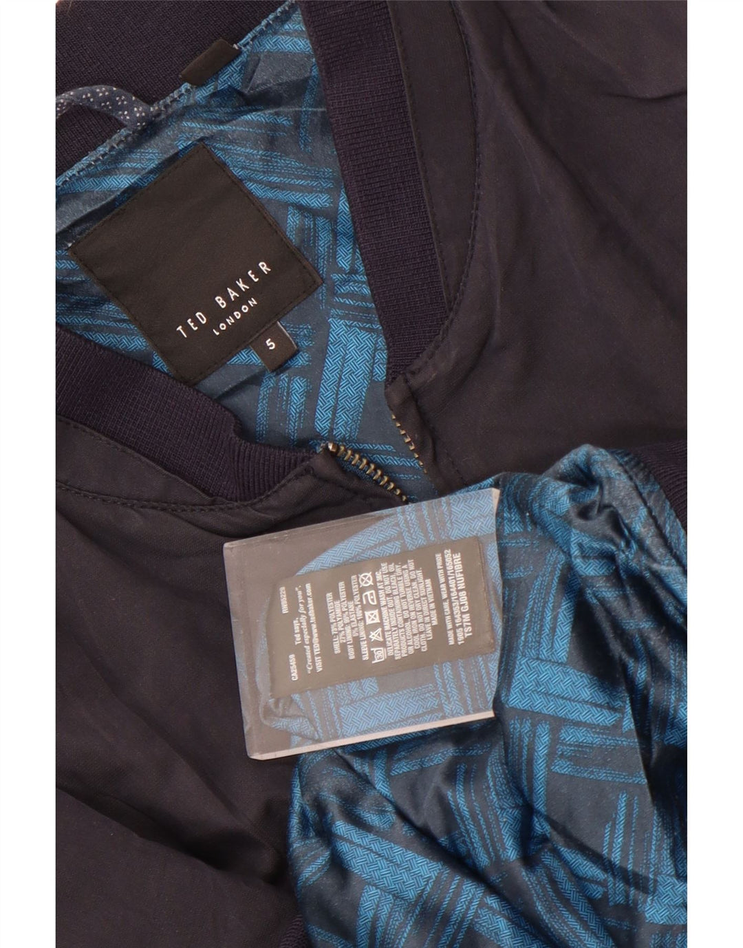 Ted Baker Bomberjakke til kvinder str. 5 XL Marineblå polyester