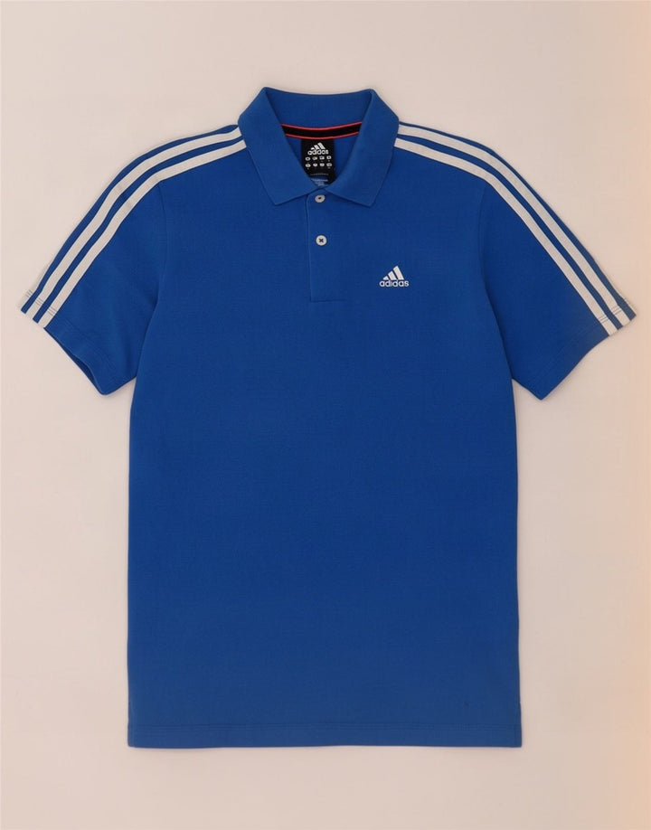 Adidas Climalite poloshirt til mænd, lille blå bomuld