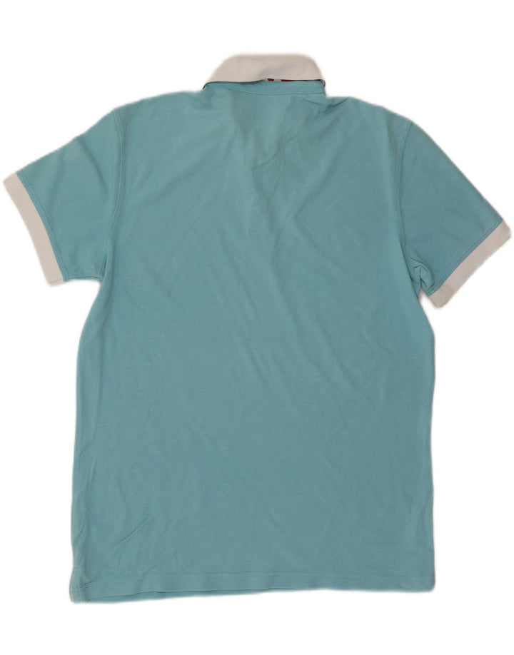 NAPAPIJRI Poloskjorte til mænd XL Blå Colourblock Bomuld