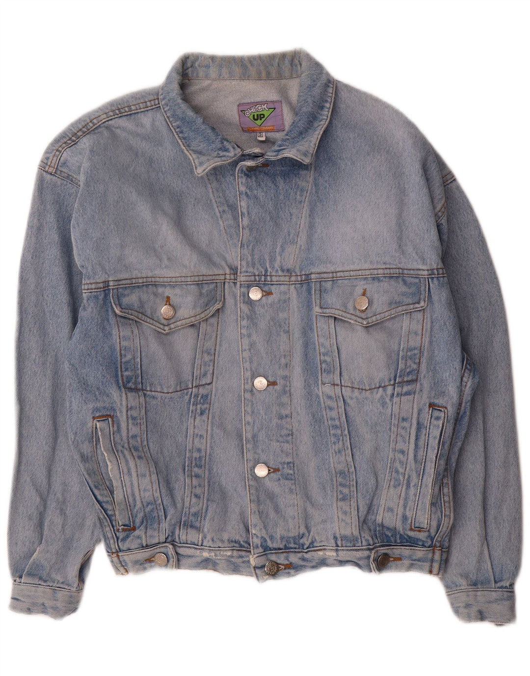 Vintage Herre Loose Fit denimjakke UK 36 Small Blue