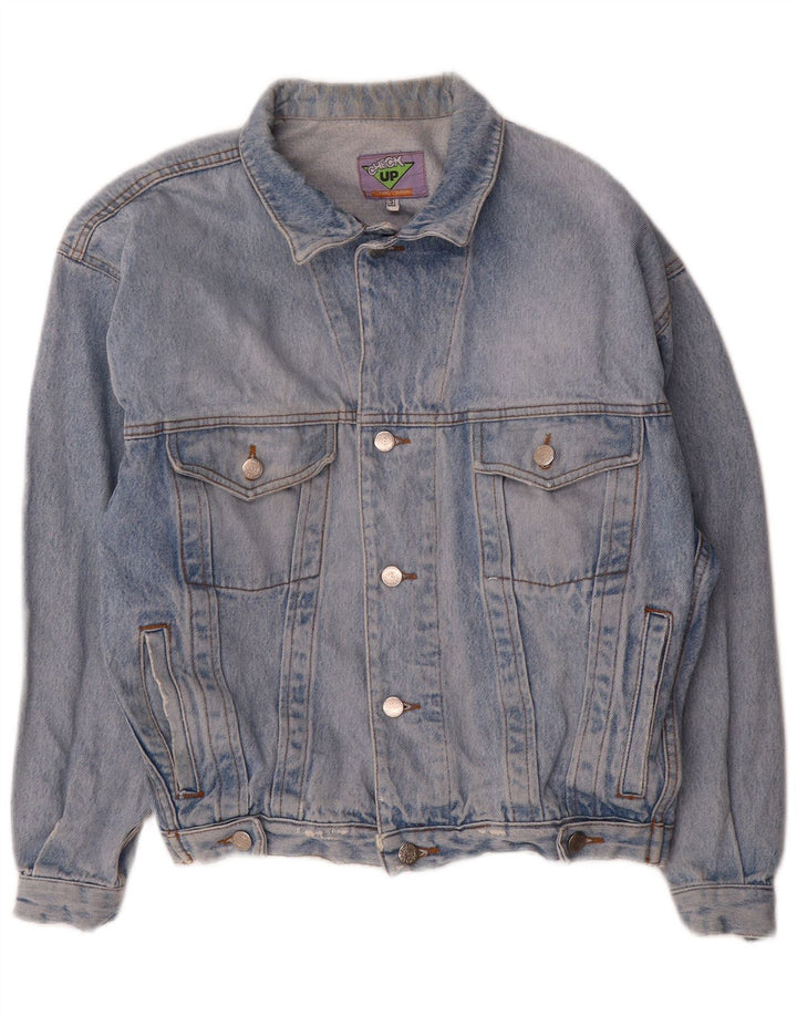Vintage Herre Loose Fit denimjakke UK 36 Small Blue