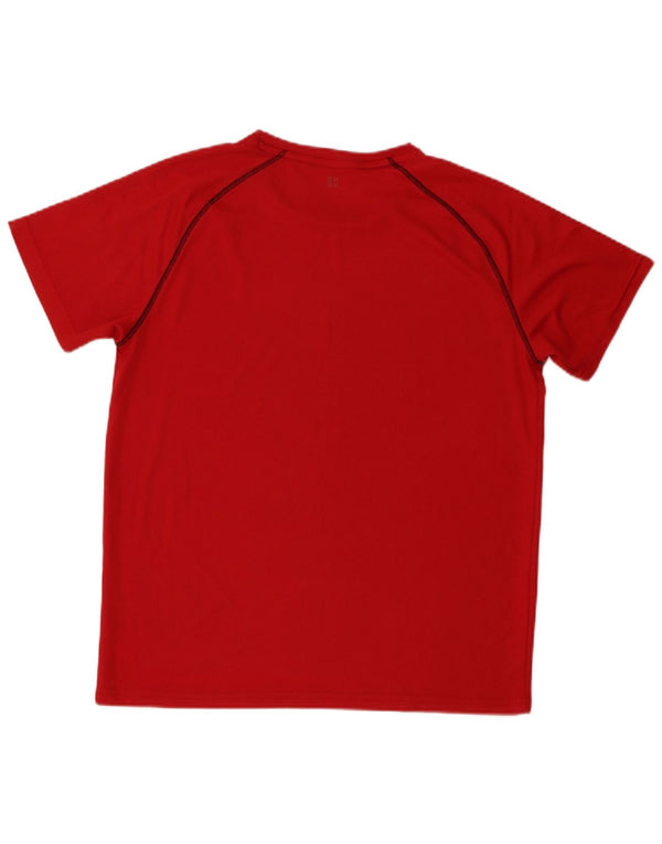 Mountain Warehouse Herre T-Shirt Top Medium Burgundy Polyester
