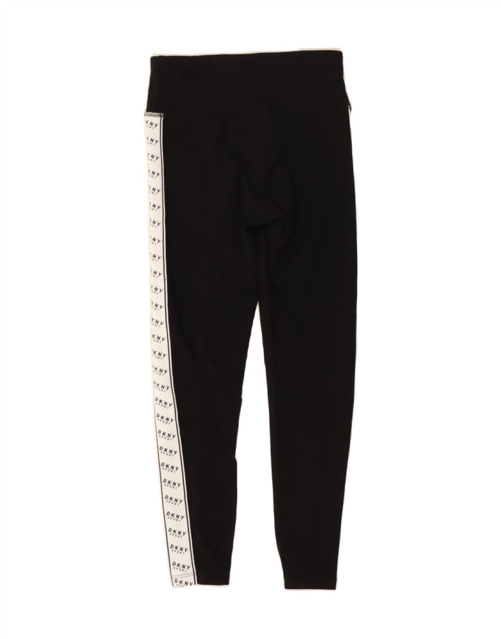 DKNY Womens Leggings UK 6 XS Black Colourblock Vintage Dkny and Second-Hand Dkny from Messina Hembry 