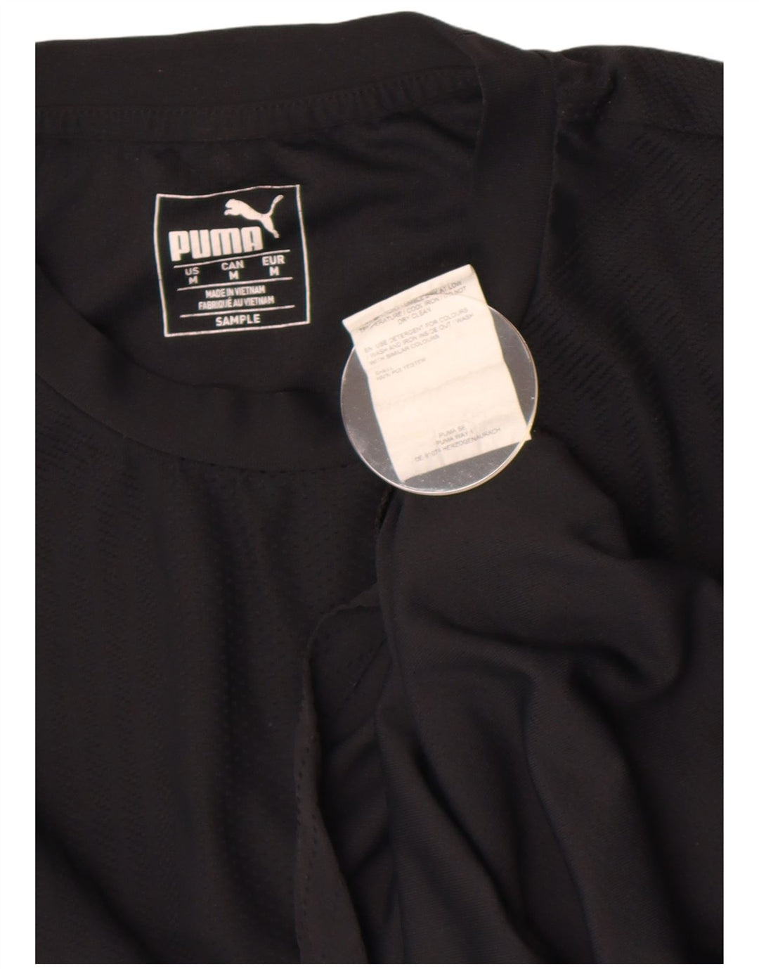 Puma Herre T-Shirt Top Medium Sort Polyester